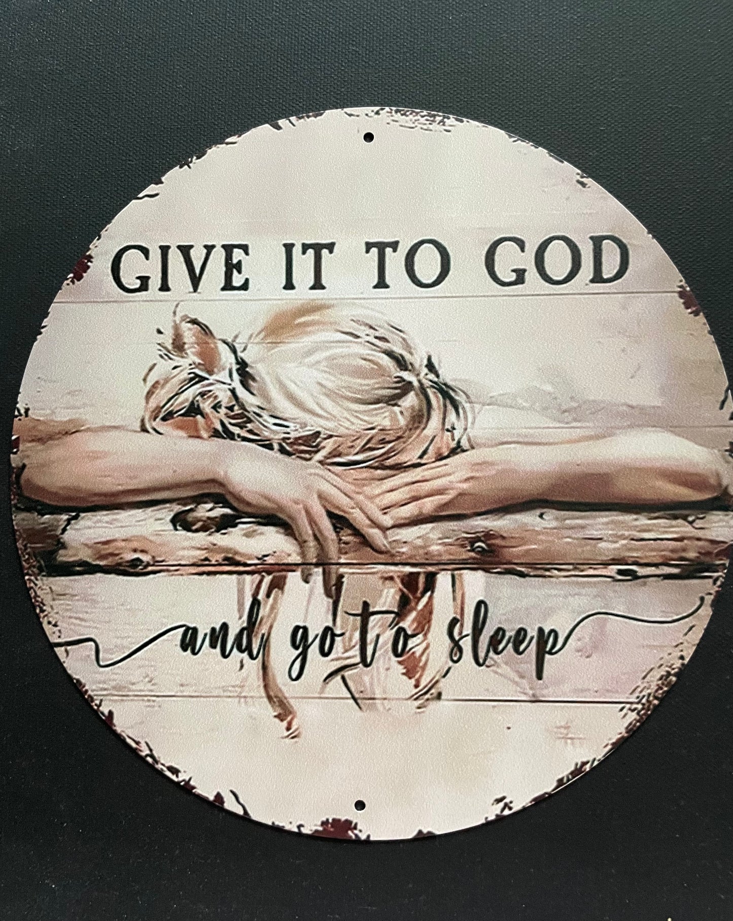 Pre-Orders - You select sign design on 16 inch handpainted wood round