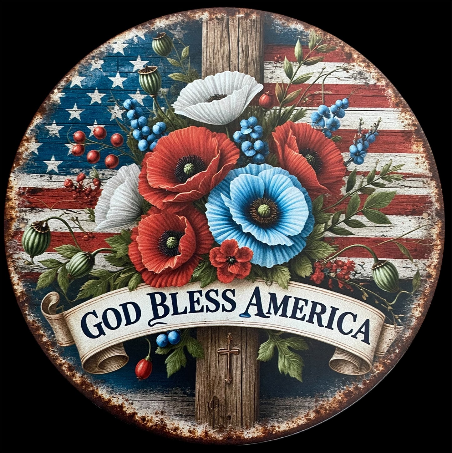Pre-Orders - You select sign design on 16 inch handpainted wood round