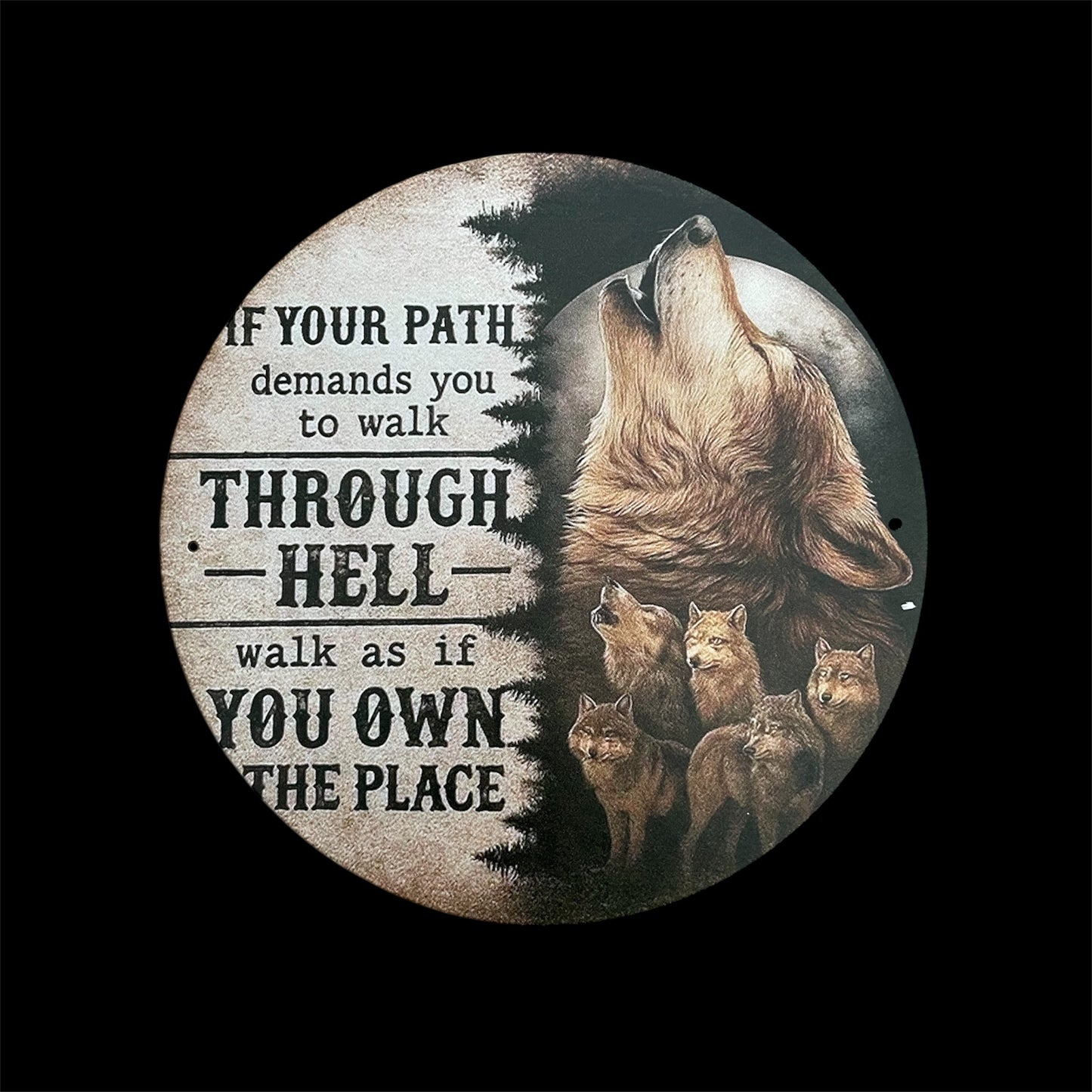 Pre-Orders - You select sign design on 16 inch handpainted wood round