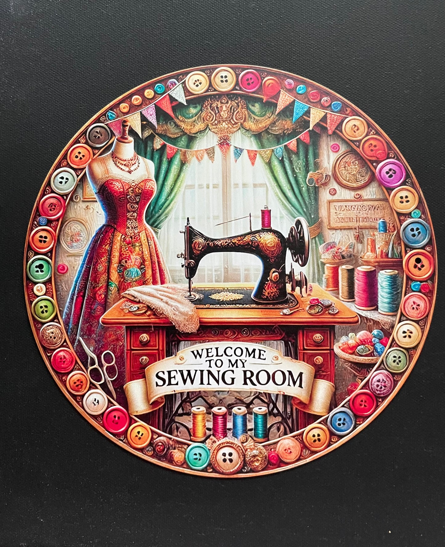 Pre-Orders - You select sign design on 16 inch handpainted wood round